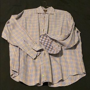 Tailorbyrd XXL Shirt. Fun Flip Cuff. Spread Collar